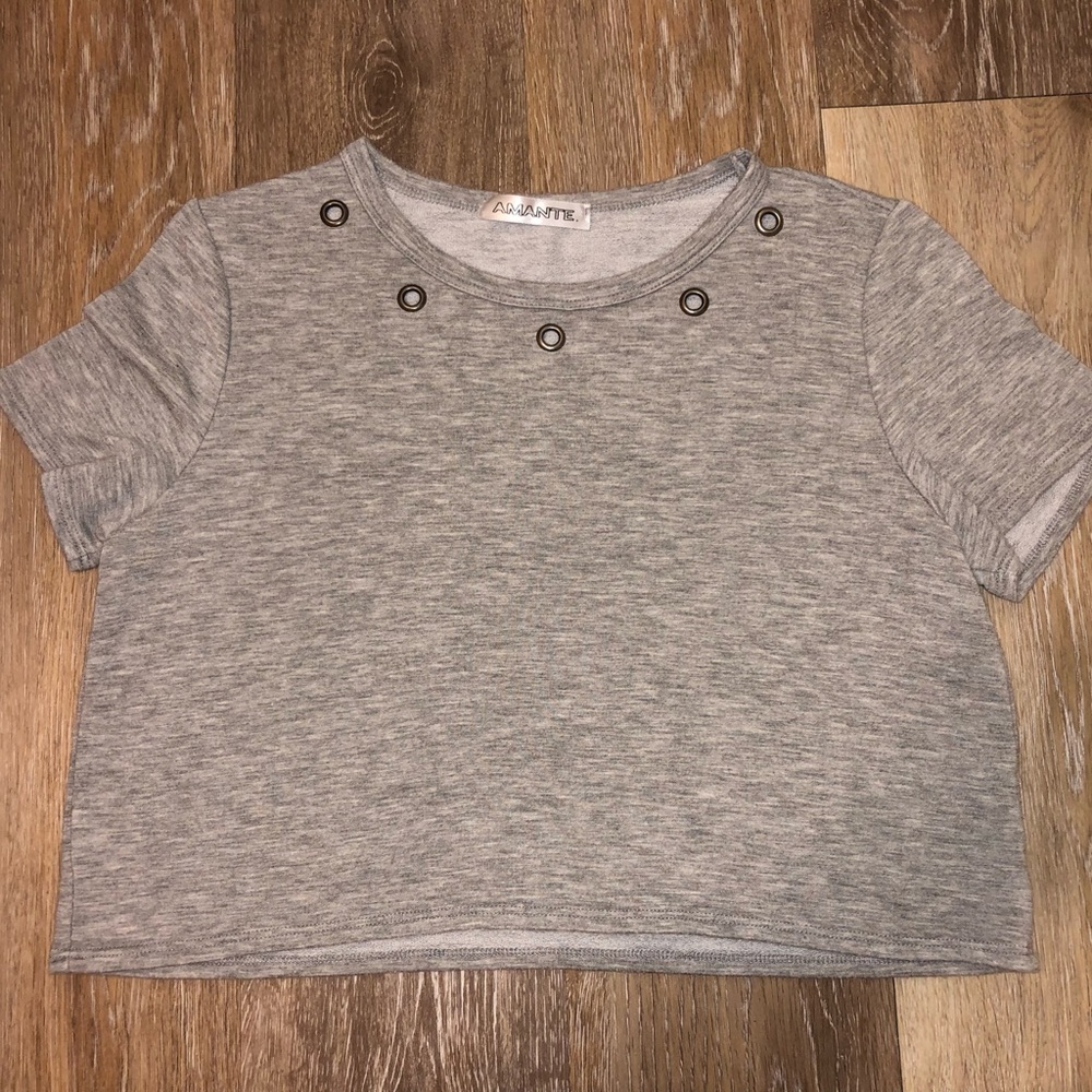 Grey Crop Top (SIZE SMALL)